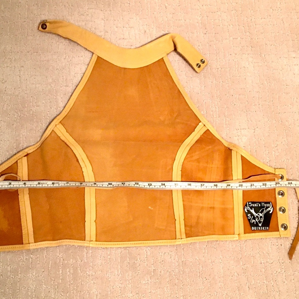 Leather Halter top . - Picture 6 of 6